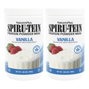 NaturesPlus SPIRU-TEIN, Vanille - 1,06 lbs, Verpakking van 2 - Proteïnepoeder op basis van planten - Vegetarisch, Glutenvrij - 32 Totaal