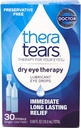 TheraTears Eye Drops for Dry Eyes, Dry Eye Therapie Lubricant Eyedrops, Conservative Free, 30 Tel Flacons voor eenmalig gebruik