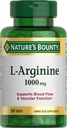 De natuur van Bounty L-Arginine 1000mg voor het ondersteunen van de bloedstroom en de bloedvatfunctie, Non-GMO, Glutenvrij, 50 tabletten