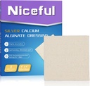 Silver Calcium Wound Dressing 4X4, HSA FSA In aanmerking komende, zeer Absorberende Ag Silver Calcium Alginate Wond Dressing Pads Zachte, 5 stuks