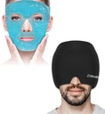 ZNÖCUETÖD Bundle of Gel Kralen Ice Face Mask voor hoofdpijn, gezwollen ogen, roodheid en Migraine Hoofdpijn Relief Cap Pet, Head ice Pack Wrap Cooling Gel Ice Beanie Cold Cap