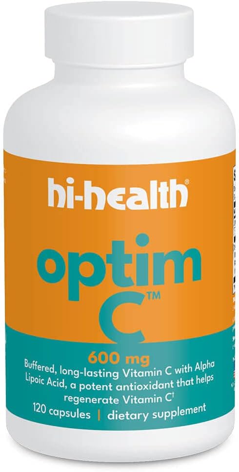 Hi-Health Optim-C 600 mg Gebufferde vitamine C (120 capsules)