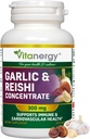 Knoflook & Reishi Capsules - Cardiovasculaire gezondheid & Immuunondersteuning - Krachtig geheel bollenextract, geen afdronk - 120 veganistische capsules