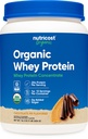 Nutricost Biologische Wei Proteïne Concentraat, Chocolade Pinda Boter Smaak, (1LB) - Glutenvrij, Niet-GMO