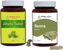 Herbal Hills Alfalfa Tablet en Senna Leaf Capsules Verpakking van 2 Combo