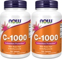 NOW Supplementen, vitamine C-1.000 met Rose HIPS & Bioflavonoïden, Antioxidant Protection*, 100 tabletten (verpakking van 2)