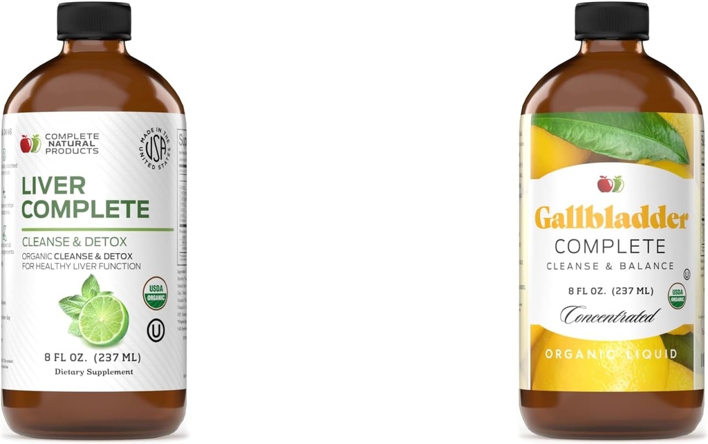 Complete natuurlijke producten lever Complete 8oz & Gallblad Complete reiniging en balans 8oz bundel