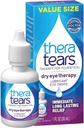 TheraTears droge oogtherapie Lubricant Eye Drops Twin Pack, (2 x 30 ml flessen) + 1,0 Fl Oz fles