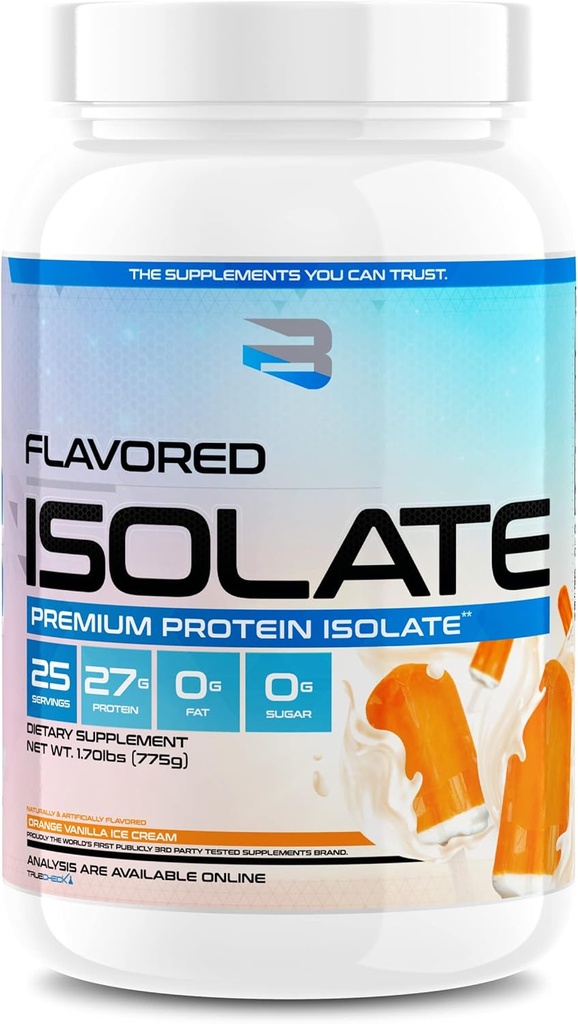 Geloof supplementen - Gearomatiseerde isolaat (Orange Vanilla Ice Cream)