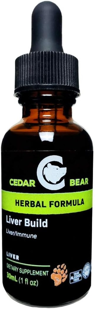 Cedar Bear Lever Bouw een vloeibaar kruidensupplement dat helpt versterken lever en galblaas functie 1 Fl Oz