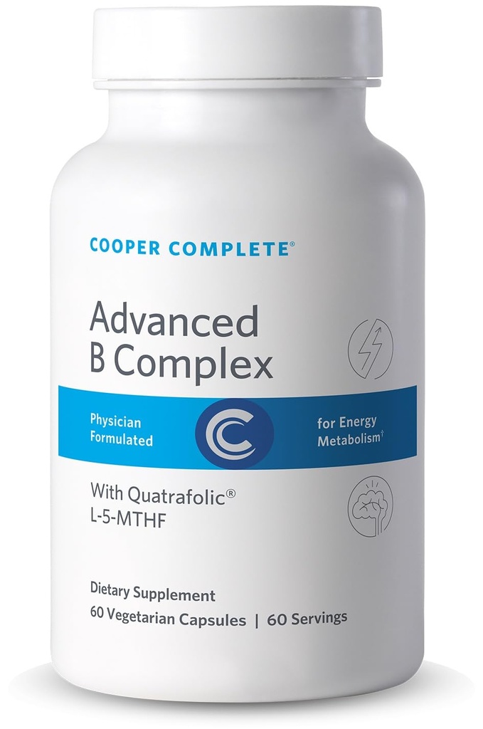 Geavanceerde B Complex. 60 Vegetarische Capsules. Verpakking van 1. 60 porties