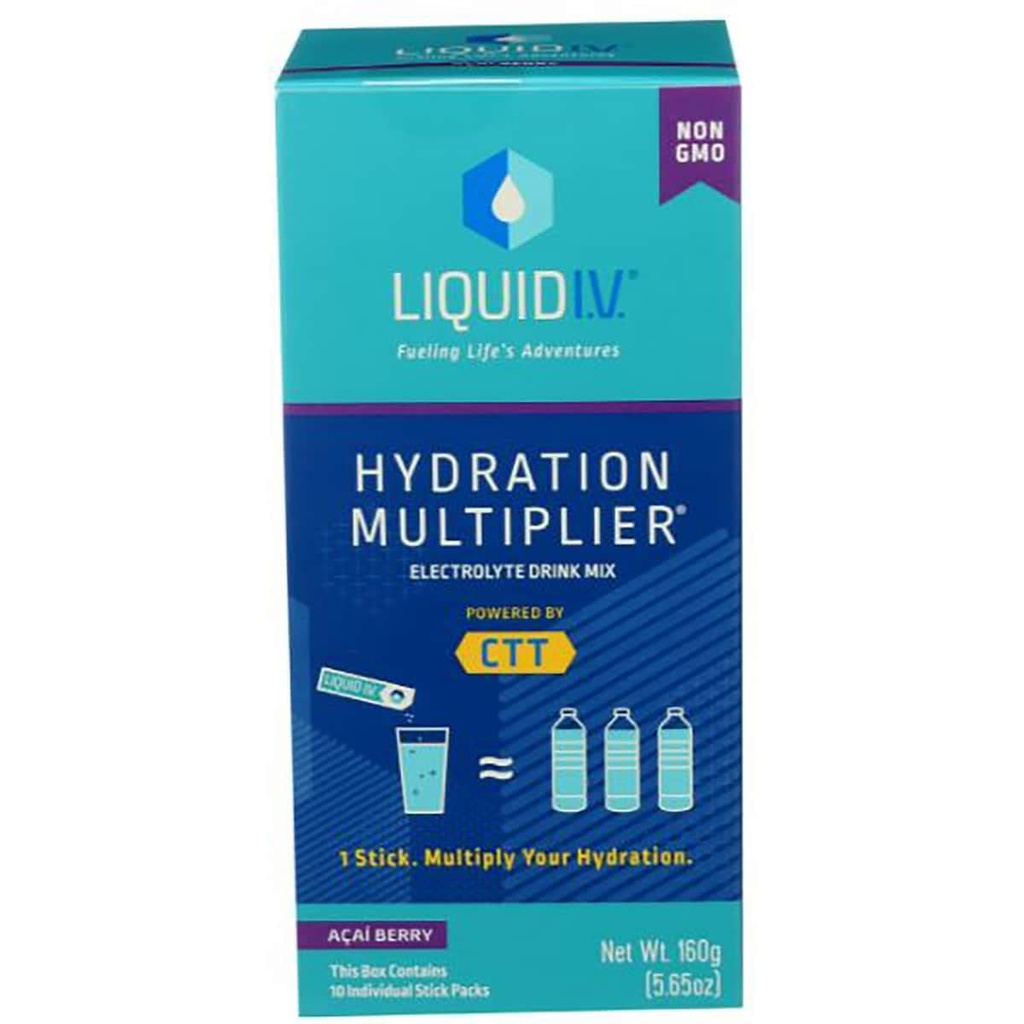 Liquidatie IV Acai Berry Hydration Multiplier Electrolyte Drink Mix, 5,65 OZ