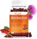 1500mg Berberine Gummies, High Potency Berberine Supplement met Ceylon Cinnamon Gummies, Kurkuma, Magnesium, Suikervrij, Non-GMO, Glutenvrij - Gemengde Berry Flavored 60 Gummies