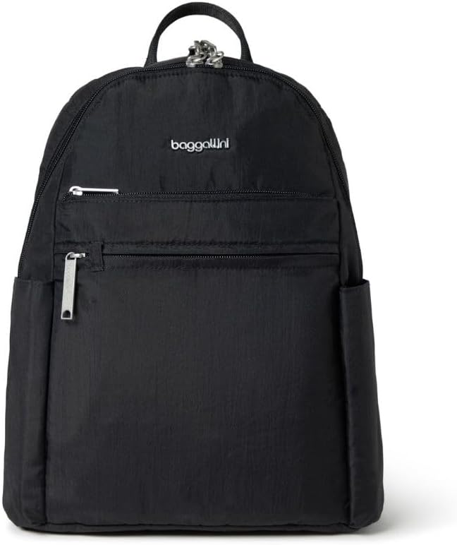 Securtex® Anti-diefstal vakantie reis rugzak 10x13" Slash-resistant Nylon Daypack w/RFID, zwart