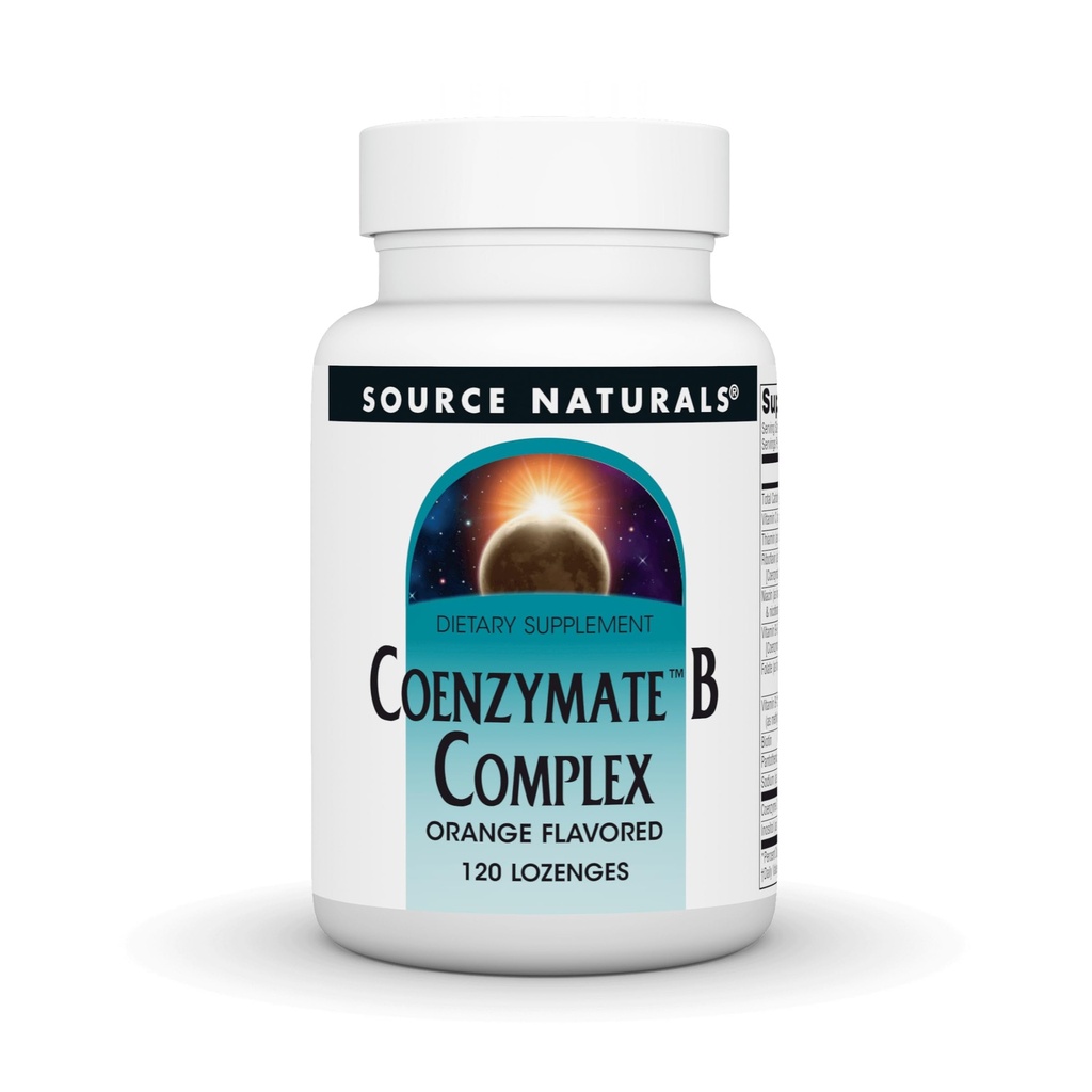 Bron Naturals Coenzymate B Complex - Orange Flavor That Melts in Mouth - B Vitamines - 120 Lozen