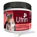 Nusentia UTRIN - Urinesteun voor katten en honden - Dual-Action Cranberry & D-Mannose - voor natuurlijke blaas gezondheid, incontinentie en terugkerende UTI, 60 porties