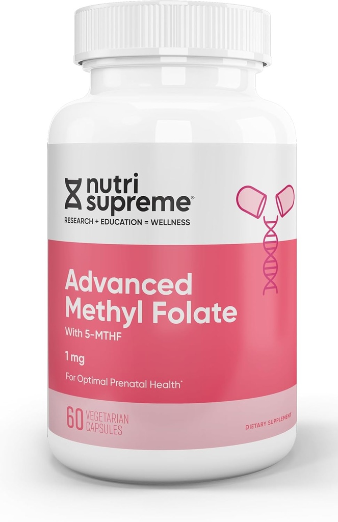 Nutri Supreme Advanced Methyl Folate (5-MTHF) 1mg 60 Tellen