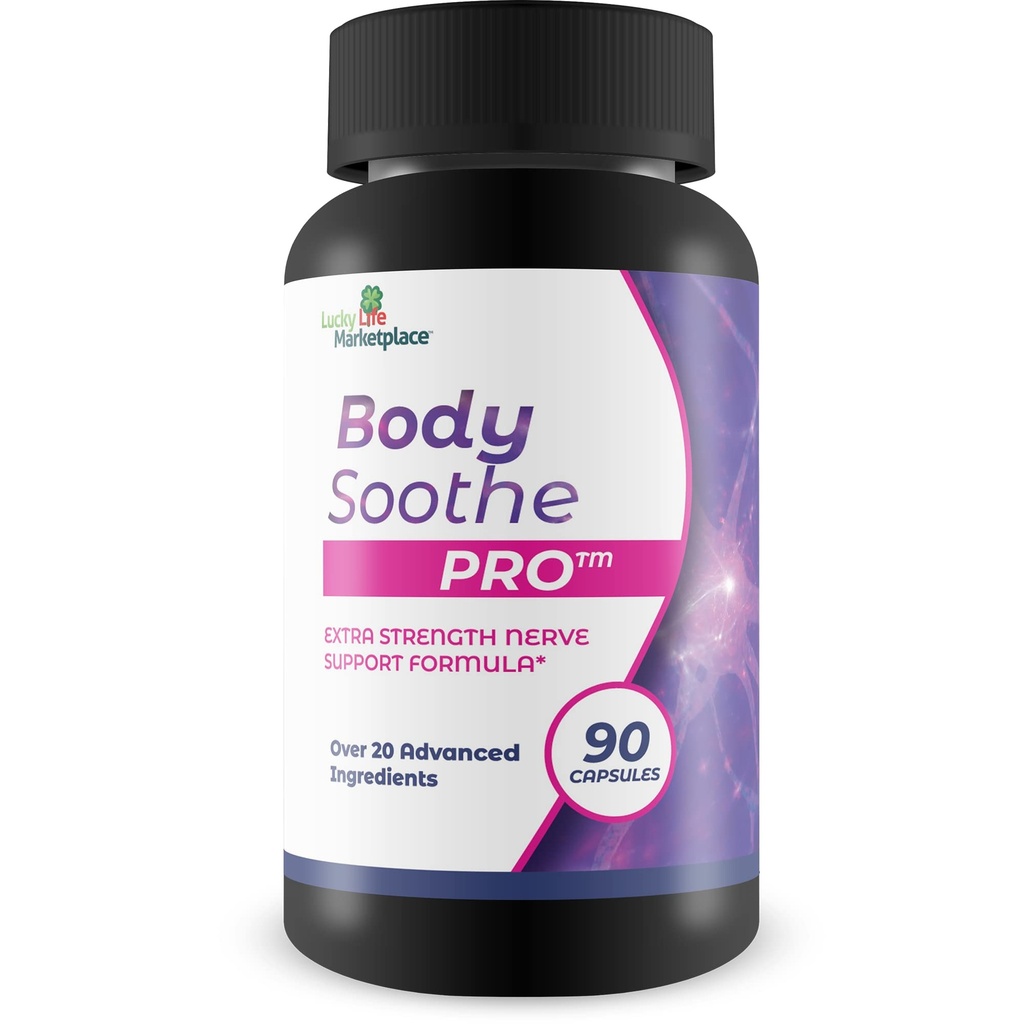 Body Soothe Pro - Neuropathie Nerve Formula Extra Strength - Natuurlijke Herbal Zenuw Ondersteuning voor Neuropathie, Verbeterde Circulatie, & Verminderde Oxidatieve Stress - Bonus Antioxidant Hulp