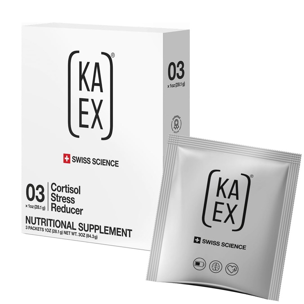 KA EX - Cortisol Stress Reducer for Athletes | Post-Workout Recovery Gamechanger | Clinically Tested and Trusted by Thousands of Pro Athletes | Swiss Science I Vegan (3 Pack)