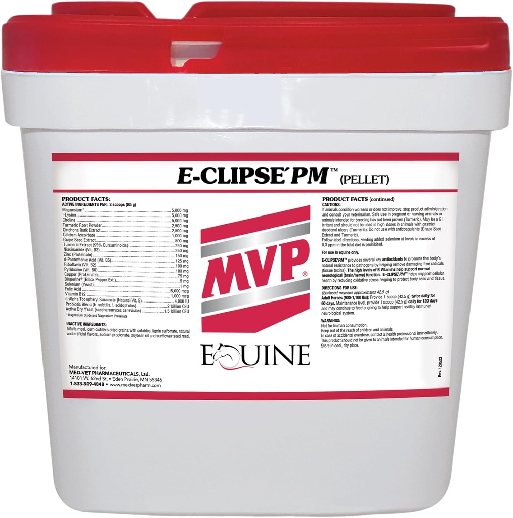 E-Clipse PM (18 lb) Neurologische gezondheid/immune ondersteuning voor paarden