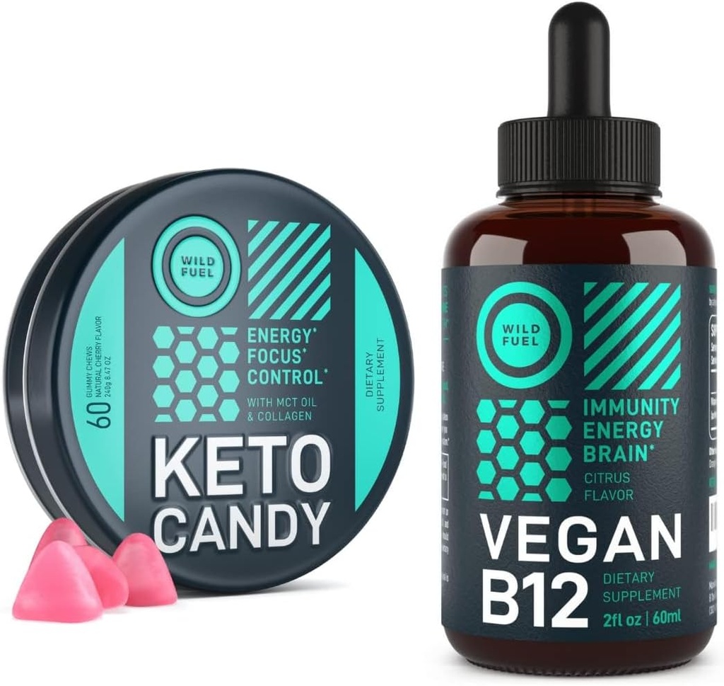 WILDE BRANDSTOF Keto Gummies en Vegan B12 energiebundel