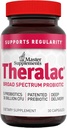 Master Supplementen Theralac - 30 capsules - Multi-stam Probiotica voor optimale Gut Health + Gas & Bloating Relief - Glutenvrij - 30 porties