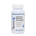 Serra-RX 40.000 SPU Serrapeptase - Acid-Resistant Proteolytische Systemische Enzyme, Non-GMO, Glutenvrij, Veganistisch, 90 Veg Capsules