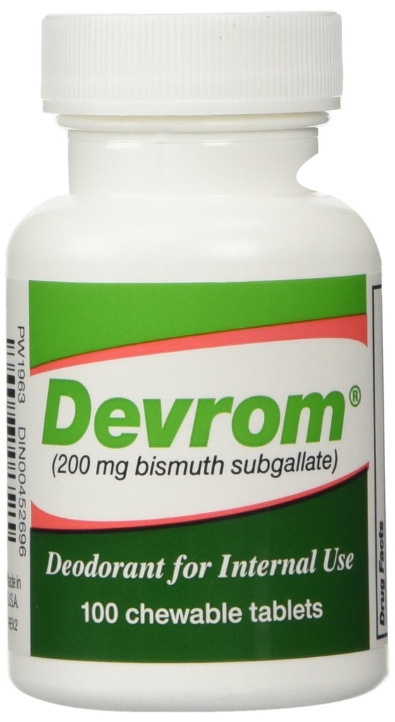 DEVROM tabletten (Intern Deoderant) 200MG 100kauwtabletten