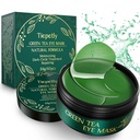 Tiepetly Under Eye Maskers met Collageen, Green Tea Eye Patches voor donkere cirkels en gezwollenheid, Hydrating, Anti rimpel, 60 stuks