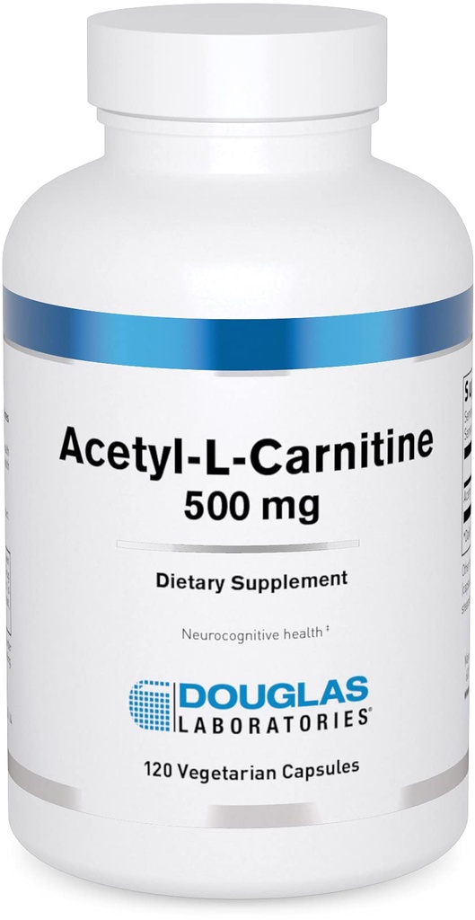 Douglas Laboratories Acetyl L-Carnitine 500 mg Ondersteunt hersen- en zenuwfunctie tijdens het normale verouderingsproces* 120 capsules