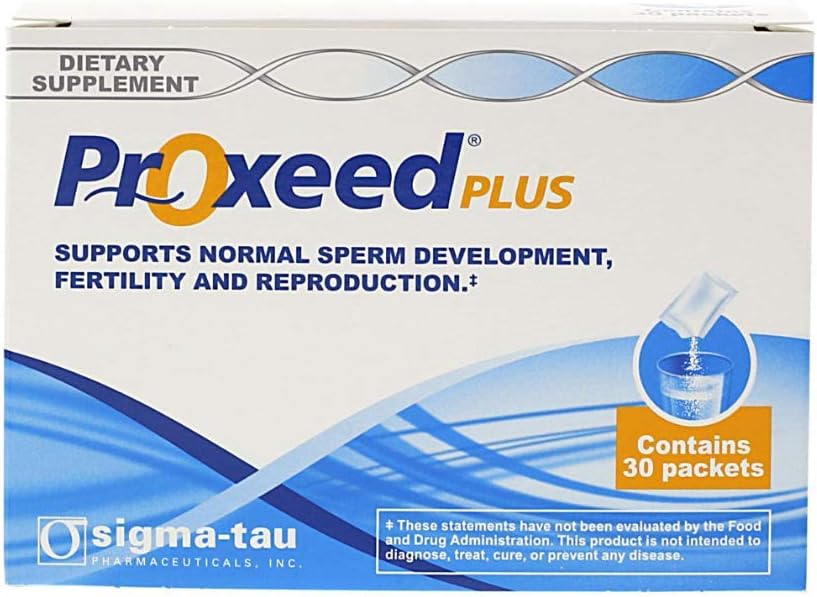 Proxeed Plus mannelijke vruchtbaarheidssupplement, mannelijke verbetering supplement, vruchtbaarheidsondersteuning, 150 porties, 5 dozen