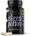 Slaapdrank, melatoninevrije slaapsteun Capsules 120 Tel, Magnesium Glycinate L-Theanine Zink Glycinate kamille Jujube Zaad Lemon Balsem, 30 tot 40 Serveren, Glutenvrij