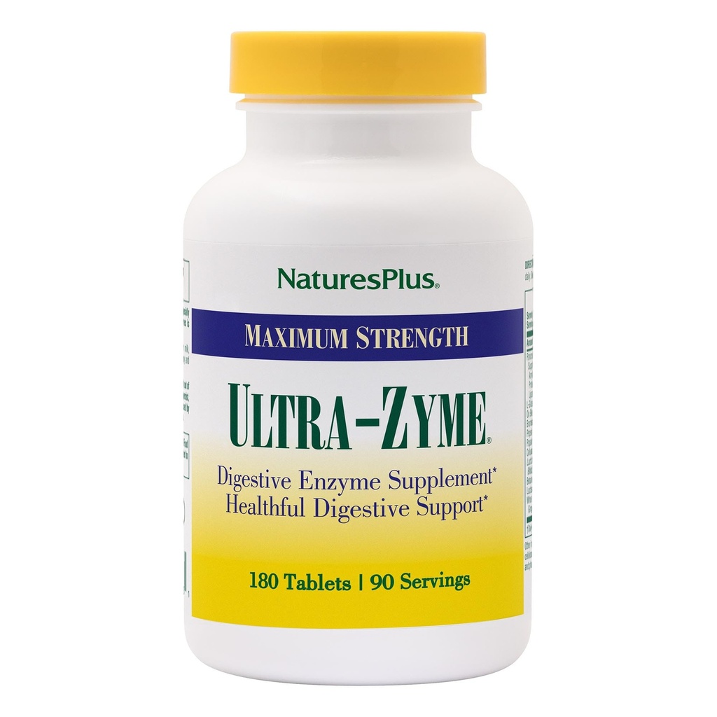 NaturesPlus Ultra-Zyme - 180 tabletten - maximale sterkte Digestieve Enzyme Supplement - 90 porties