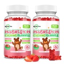 Kinderen Magnesium Glycinate Gummies, Magnesium Supplement met L-Theanine, Vitamine B6, D3 voor kinderen & volwassenen, Kalm Magnesium voor slaapontspanning,Brain,Bones, Sugar Free Aardbei 120ct