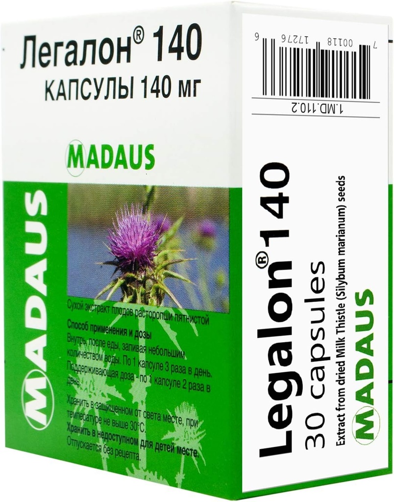 30 capsules 140 mg (Milk Thistle Extract)