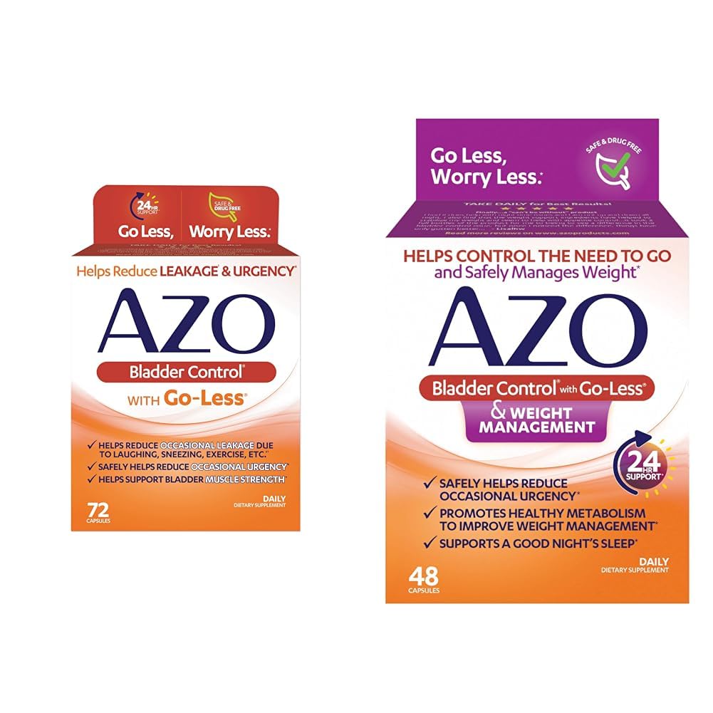 AZO Blaascontrole met Go-Less Daily Supplement & Weight Management Dieetsupplement 