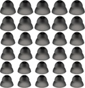 30 Stuks Dome hoortoestel Siliconen hoortoestel Domes Hoortoestel Kracht medium vermogen klein sluit oor Tips Hoortoestellen Direct grote kracht voor het horen van geluid accessoires(zwart)