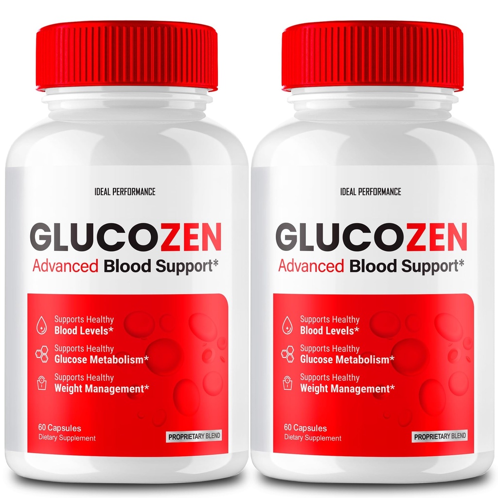 Glucozen Capsules, Glucozen Ondersteuning Supplement Pillen - Maximale sterkte, Glucozen Health & Wellness Capsules, Glucozen Alle natuurlijke formule pillen, Gluco Zen Health Capsules Beoordelingen (2 Pack)