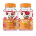 Levensvatbare Zink Kids + Biotin Kids, Gummies Bundle - Grote Proeverij, Vitamine Supplement, Glutenvrij, GGO-vrij, Kauwgom