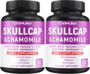 Skullcap Capsules met Skullcap, kamille, citroenbalsem en meer - 120 capsules gedurende 4 maanden levering (verpakking van 2)
