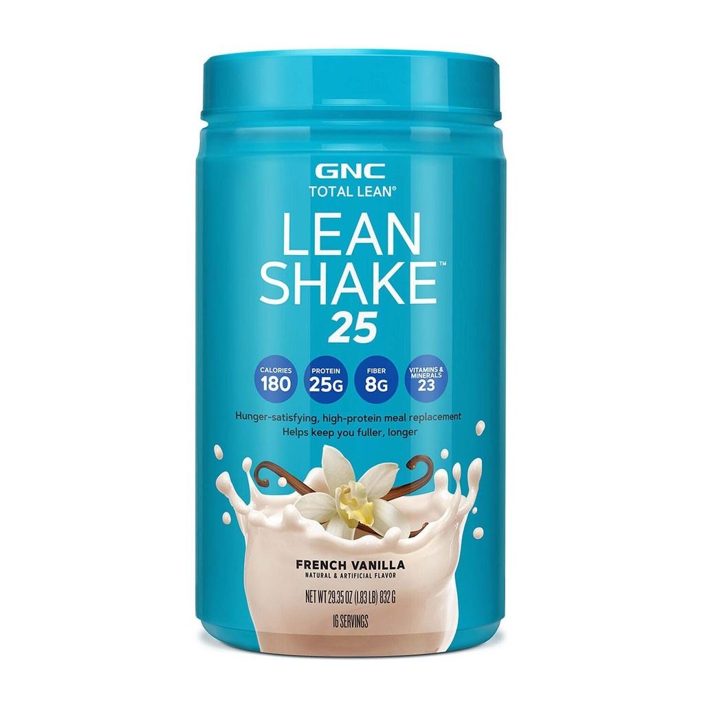 GNC Total Lean Lean Shake 25 - Franse Vanille (16 Servers)
