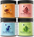 kin+kind Superfood Supplement Set voor honden & katten - Boost Immunity, bevordert gezonde huid & jas, hiep & Joint, gezonde spijsvertering - Made in USA - Superset (4 x 4 oz)