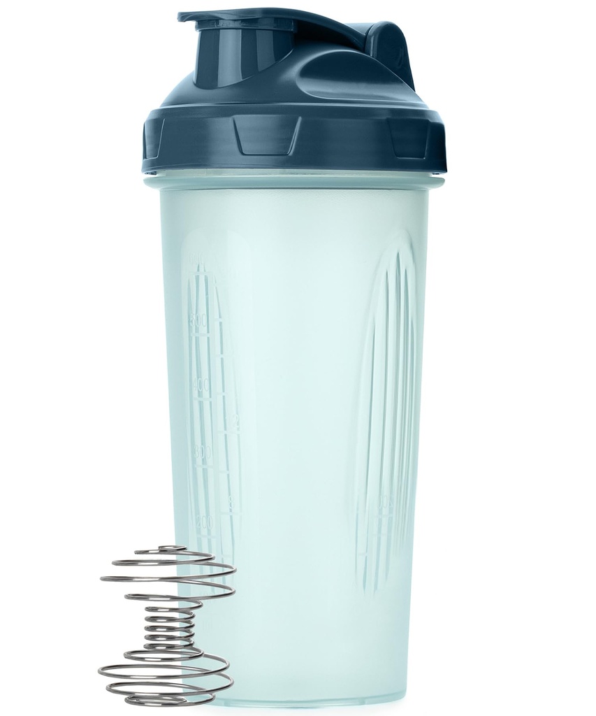 Mr. Pen- Shaker flessen voor eiwitmixen, 28 oz, 1 Pack, Heldere, Protein Shaker fles met Wire Whisk Ball, Blender fles