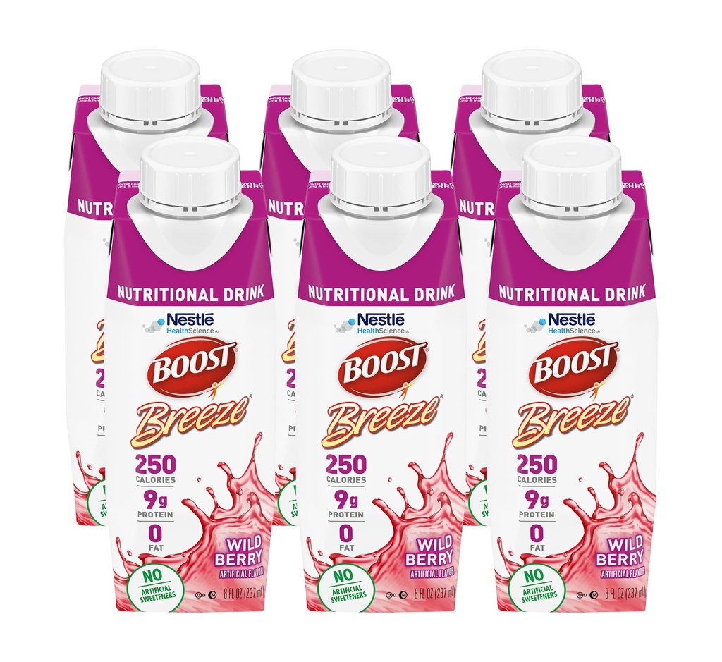 Boost Breeze Voedingsdrank Wildbes, 8 Fl Oz (pakket van 6)