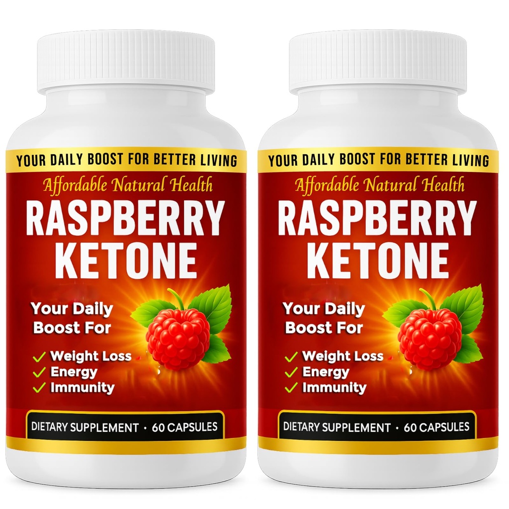 Raspberry Ketone Capsules, All-Natural Formula, May Support Active Healthy Lifestyle, 1000 mg Supplement, 120 Capsules (Non Vegan), 4 maand levering, Vegan Raspberry Ketone, Niet GGO