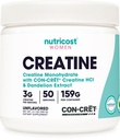 Nutricost Creatine Monohydraat Poeder voor Vrouwen, Gemicroniseerd, Ongearomatiseerd, 50 Servers - Vegetarisch, Niet-GMO, Glutenvrij