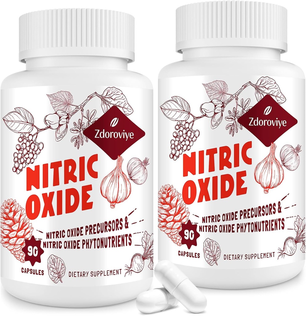 Nitrikoxidesupplement voor mannen (2 flessen)