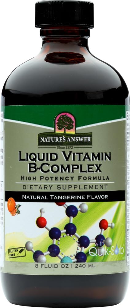 Antwoord Liquid Vitamin B-complex, 8 Ounces elk (waarde pakket van 5)