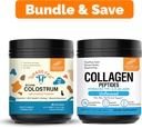 Sandhu's Pure Bovine Colostrum Powder Supplement for Humans & Collagen Peptides Powder