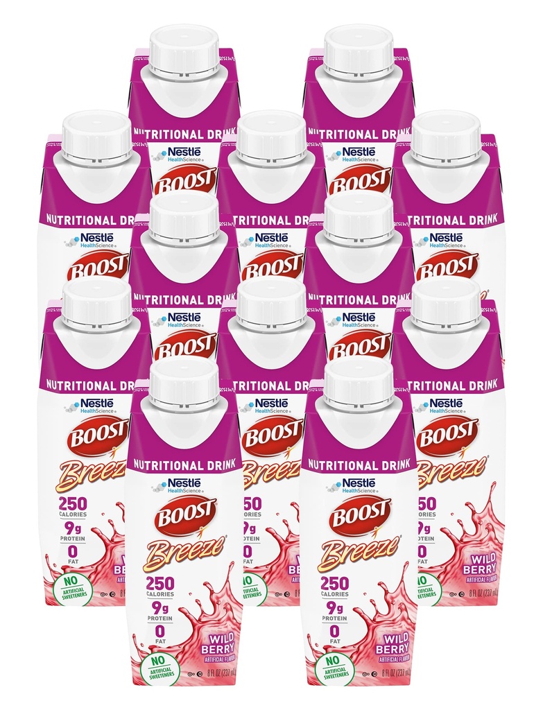 Boost Breeze Voedingsdrank Wildbes, 8 Fl Oz (pakket van 12)